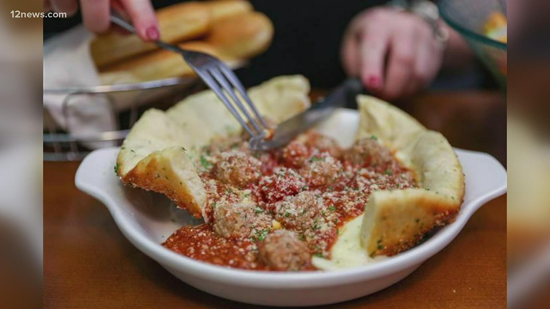 Olive Garden introduces the meatball pizza bowl.
