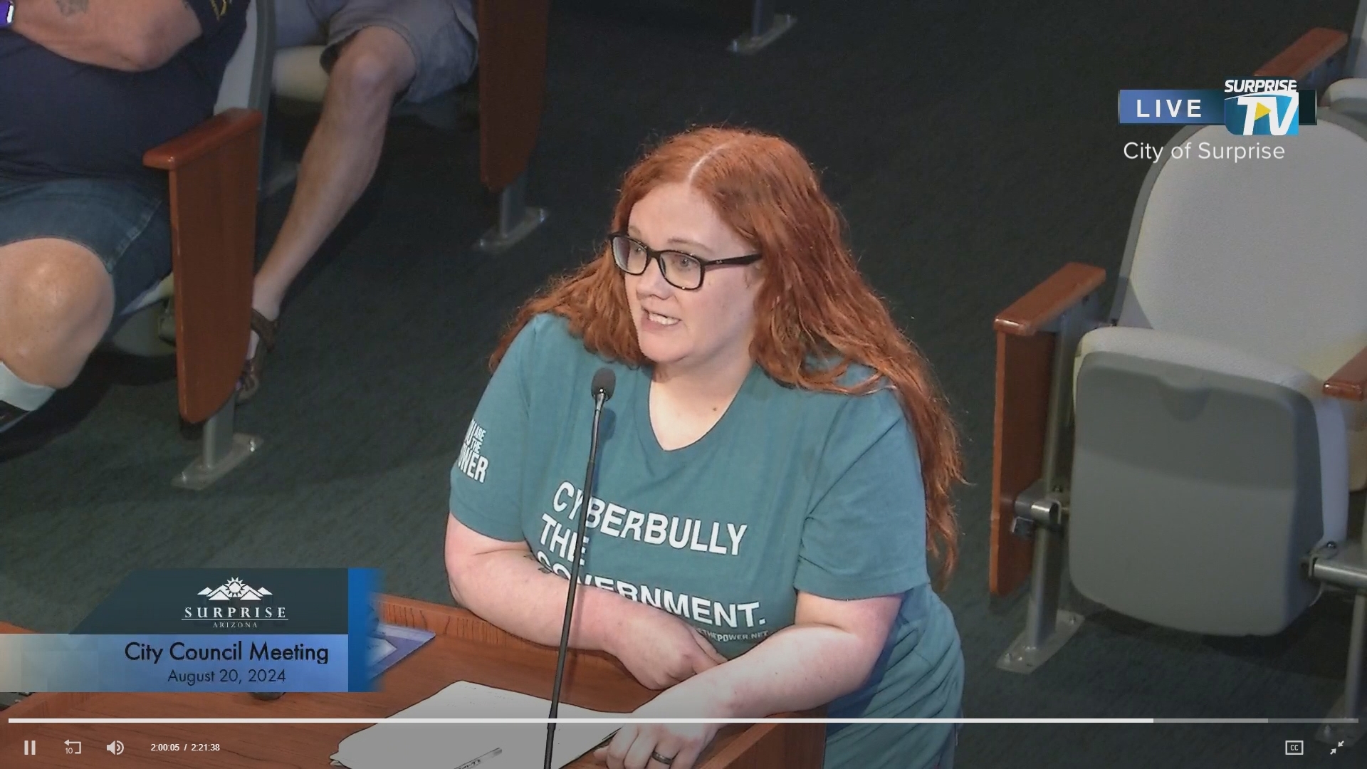 Surprise resident Rebekah Massie said she was expecting to address the Surprise City Council for three minutes but instead was escorted out and arrested.