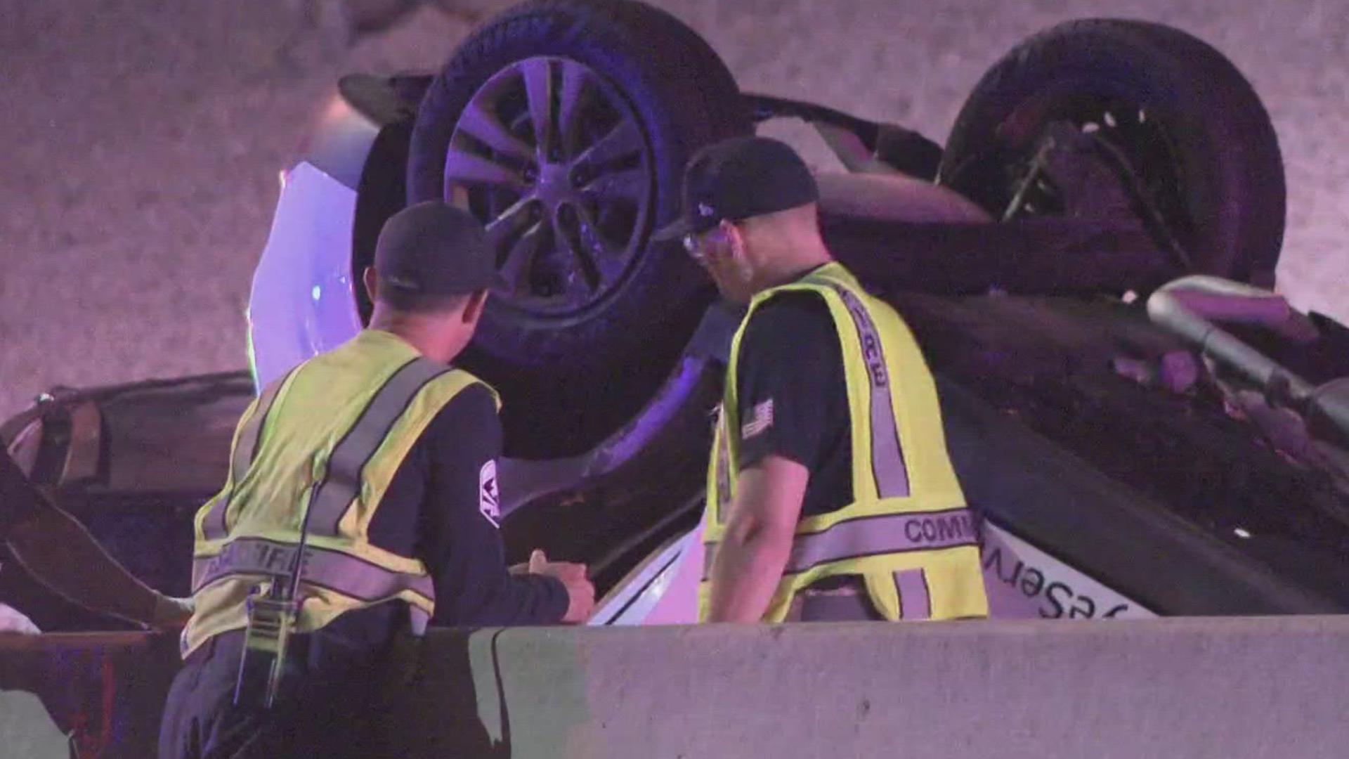 The crash, which happened near Stapley Drive, left parts of the highway shut down for several hours.