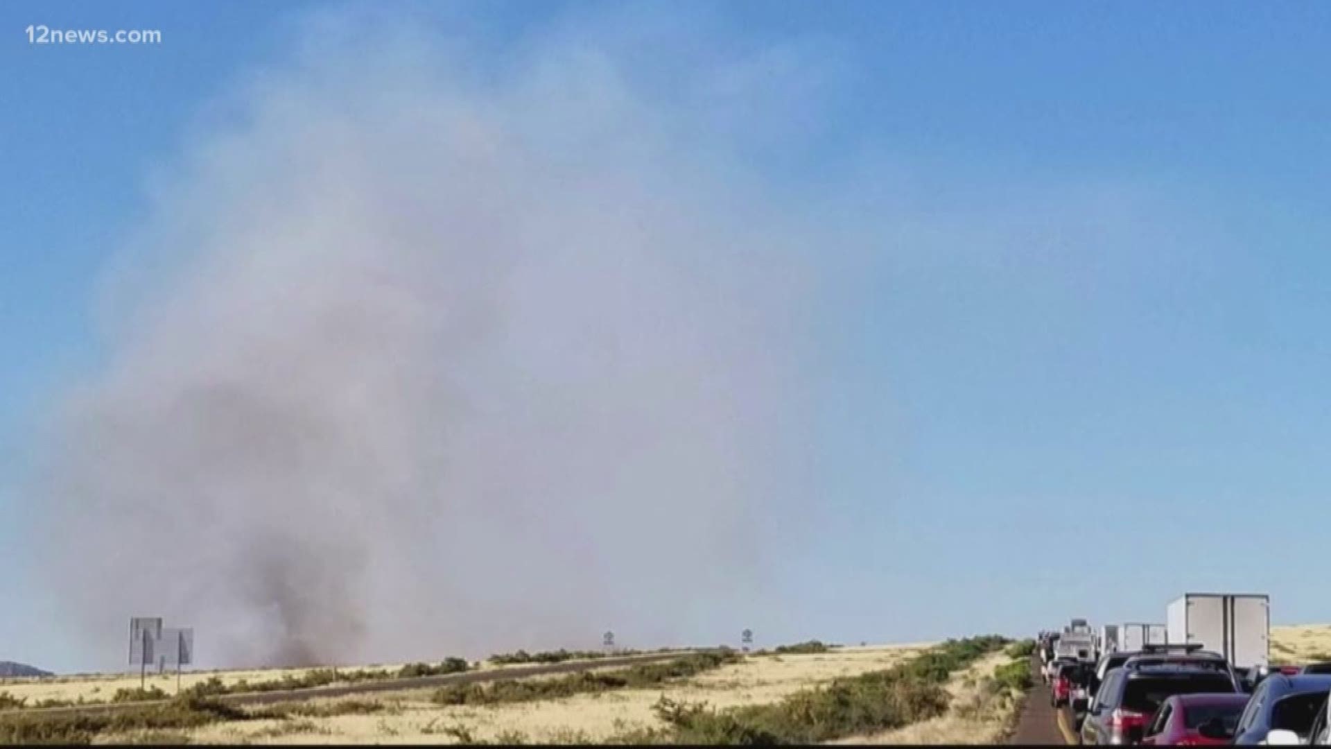 Even though the Interstate 17 has reopened north of Phoenix, crews are still working to fight the Badger Springs Fire.