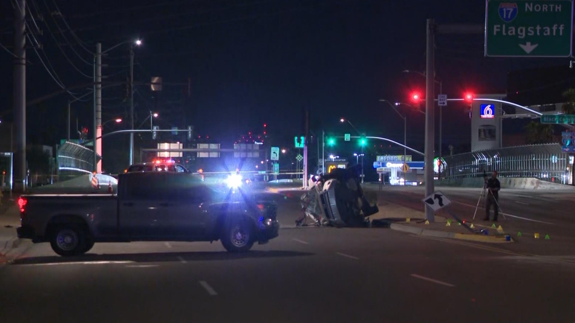 Driver dead after early morning crash in central Phoenix | 12news.com