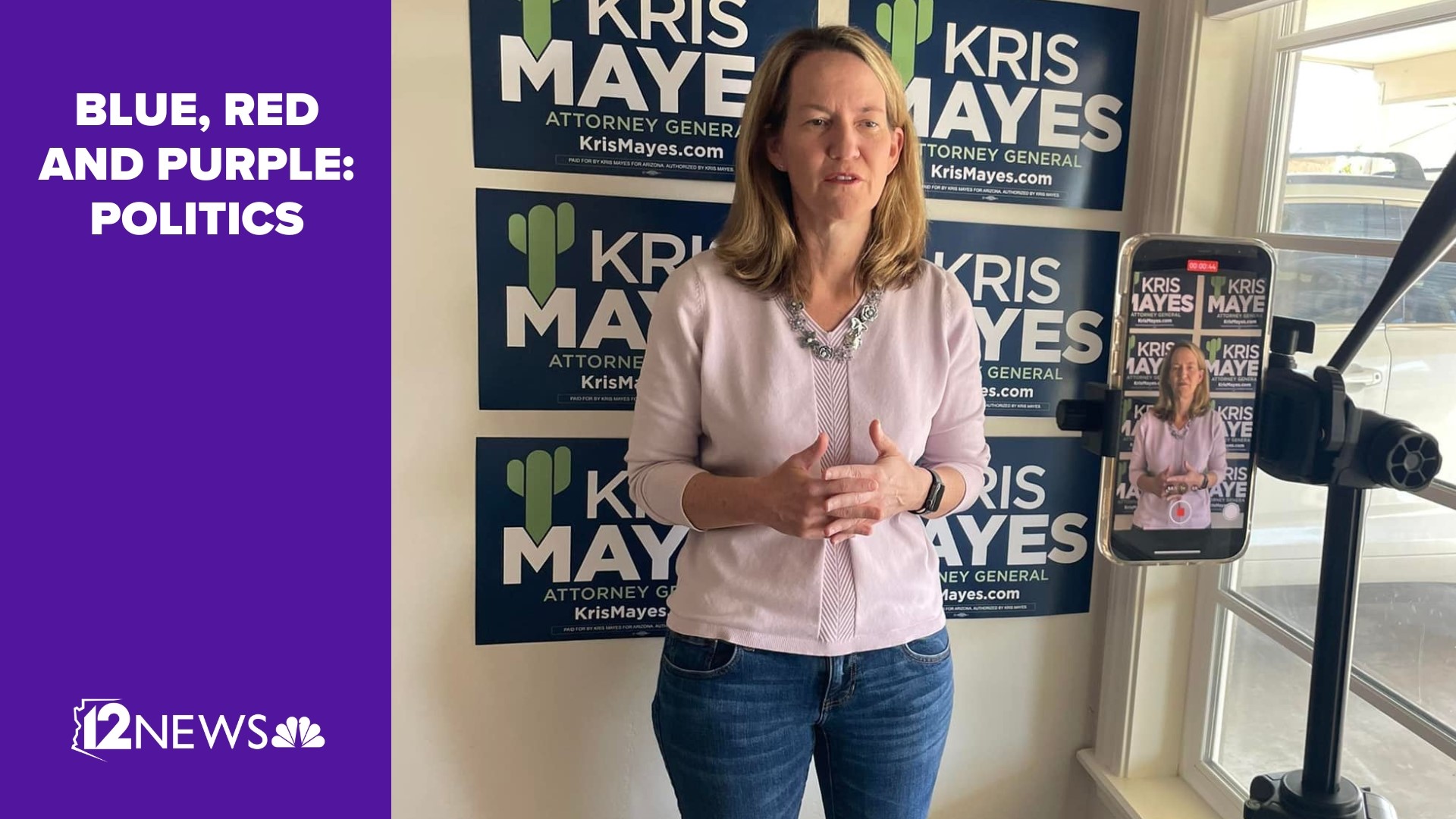 Democratic attorney general candidate Kris Mayes' Twitter hashtag is #LawyerForThePeople. But which people is she referring to?