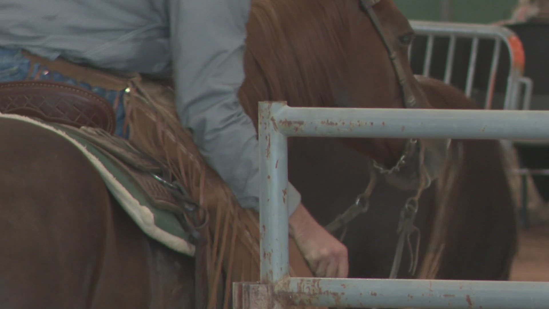 Officials say Braden Johns was seriously injured during a National Reined Cow Horse Association event on Monday. He's in critical condition.