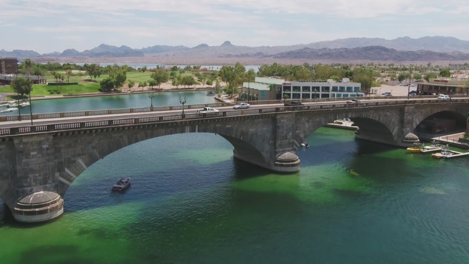 The London Bridge was moved from England to Lake Havasu City in the late 1960's.