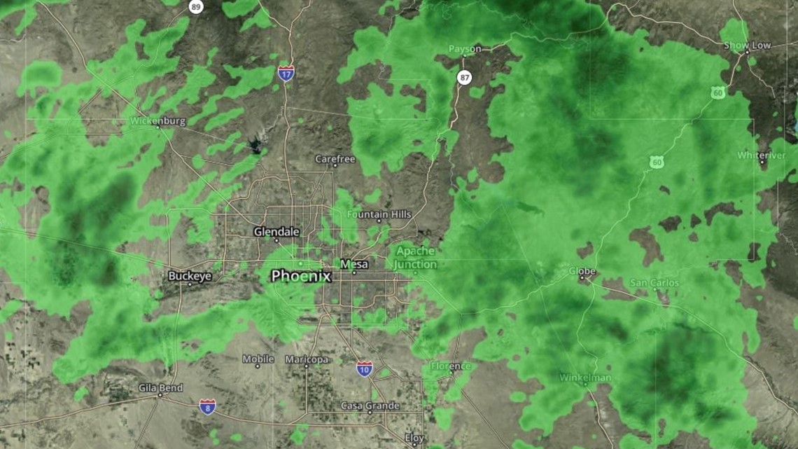 How much rain fell in the Valley Wednesday, March 15