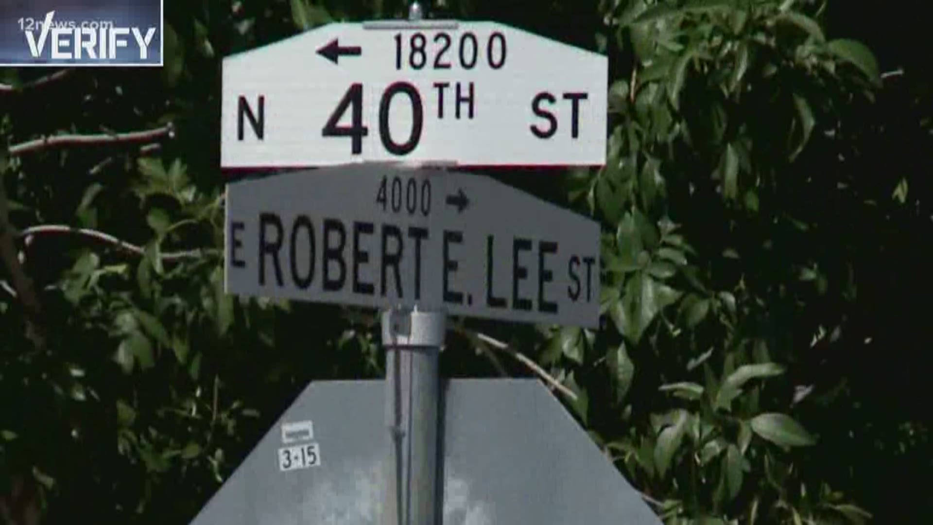 Is it honoring history or a painful historical reminder to have street names that honor Confederate generals? We verify if the Phoenix City Council is willing to do something about offensive street names.