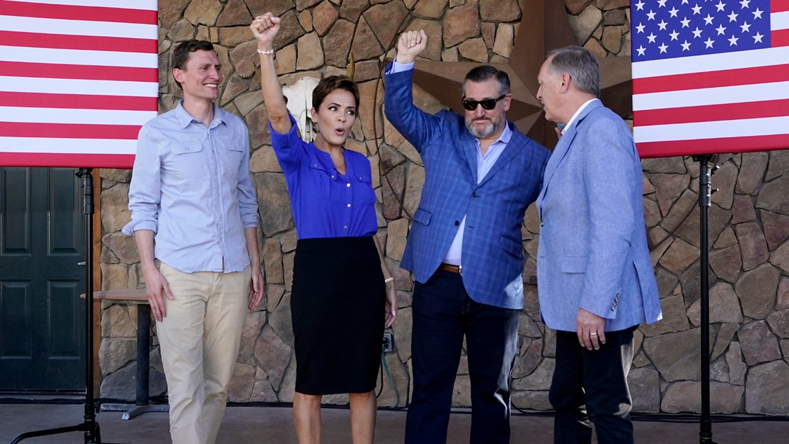 Ted Cruz di Arizona untuk bersatu untuk Danau Kari, Blake Masters