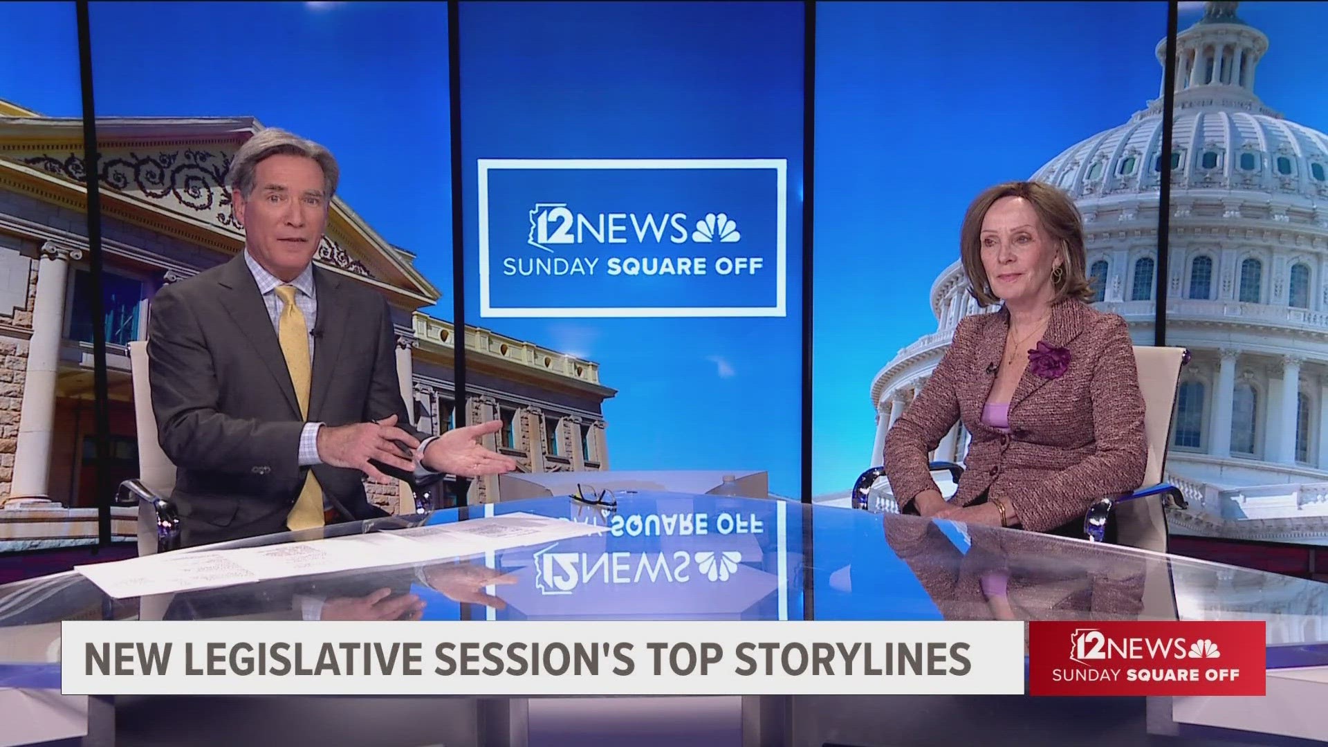 The Arizona Republic's Mary Jo Pitzl and "Sunday Square Off" moderator Brahm Resnik discuss the top storylines in the new session of the Arizona Legislature