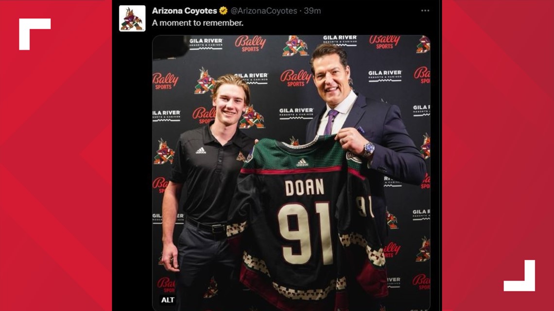 Arizona Coyotes draft son of former team captain Shane Doan