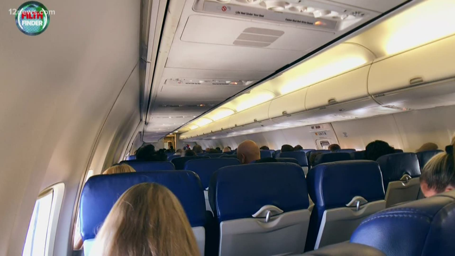 With nearly 2.8 million passengers flying in and out of U.S. airports every day, airplanes are a breeding ground for germs including bacteria and viruses.
