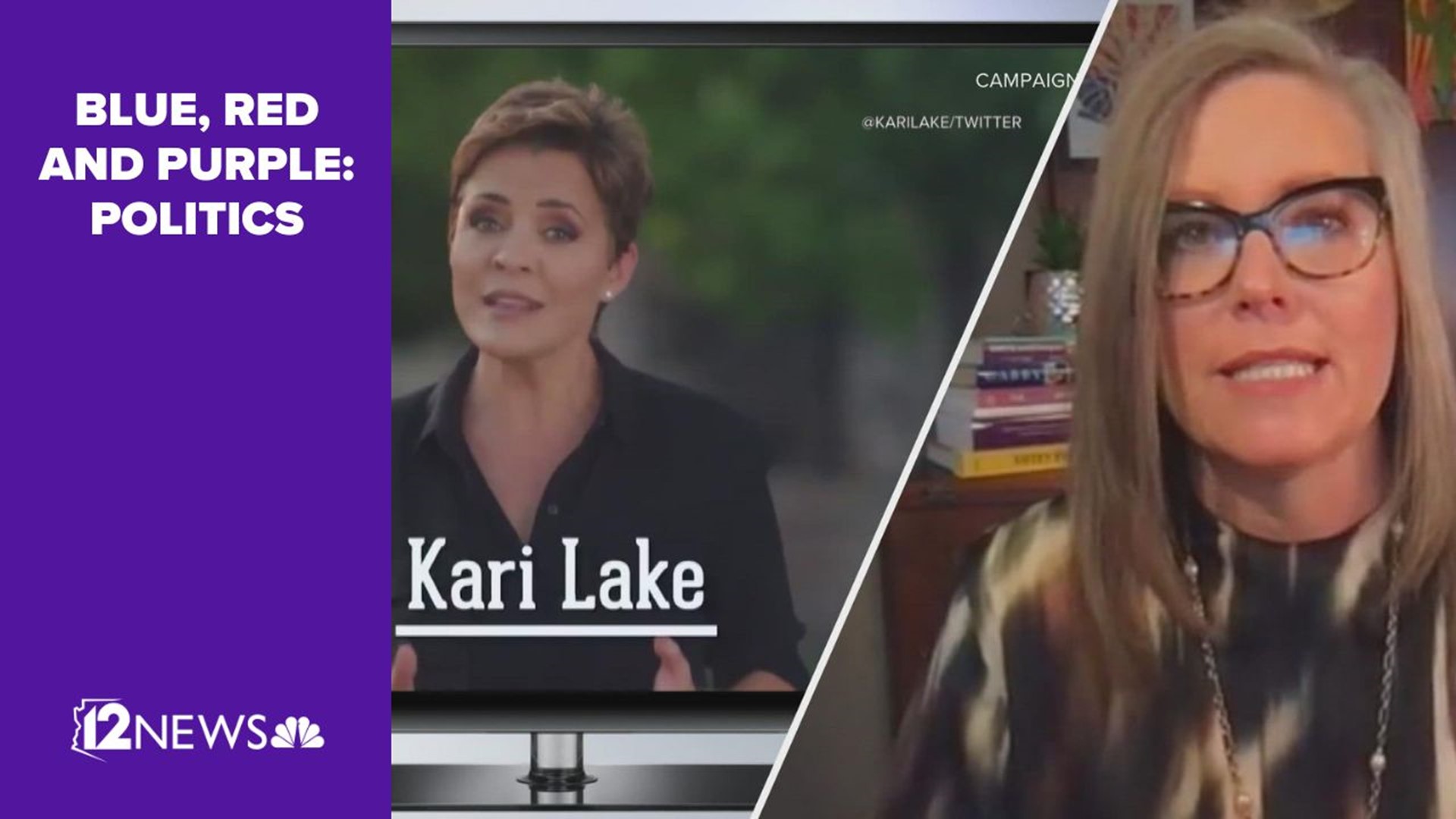 Republican Kari Lake has accused Democrat Katie Hobbs of voting as a legislator to block the Pledge of Allegiance and the teaching of founding documents in schools.