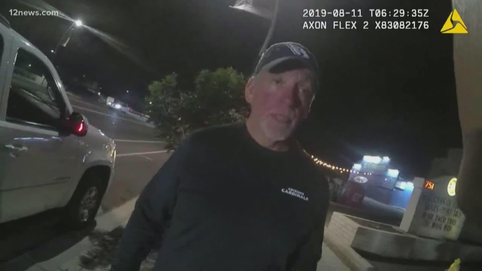 The Chandler police department has released video from the arrest of Cardinals executive Ron Minegar. Police arrested Minegar on suspicion of DUI Saturday night after he admitted to officers he had three to four drinks and failed to complete a field sobriety test.