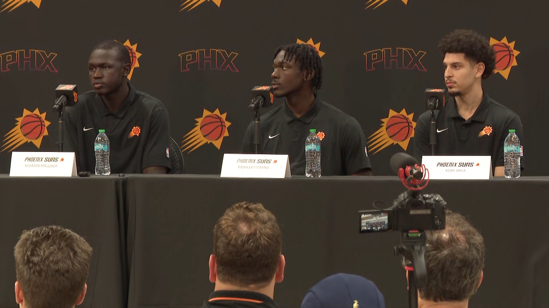 The Phoenix Suns introduced their 2025 draft picks, Kahman Maluach, Rasheer Fleming and Koby Brea at a press conference. Watch it in its entirety above. 