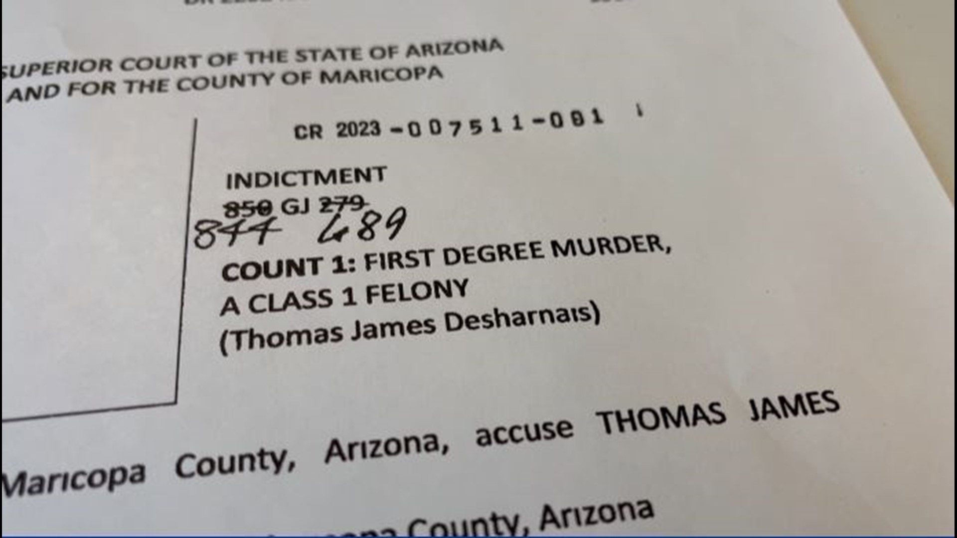 Desharnais is already facing the death penalty for his role in the death of an 11-year-old boy in Scottsdale.