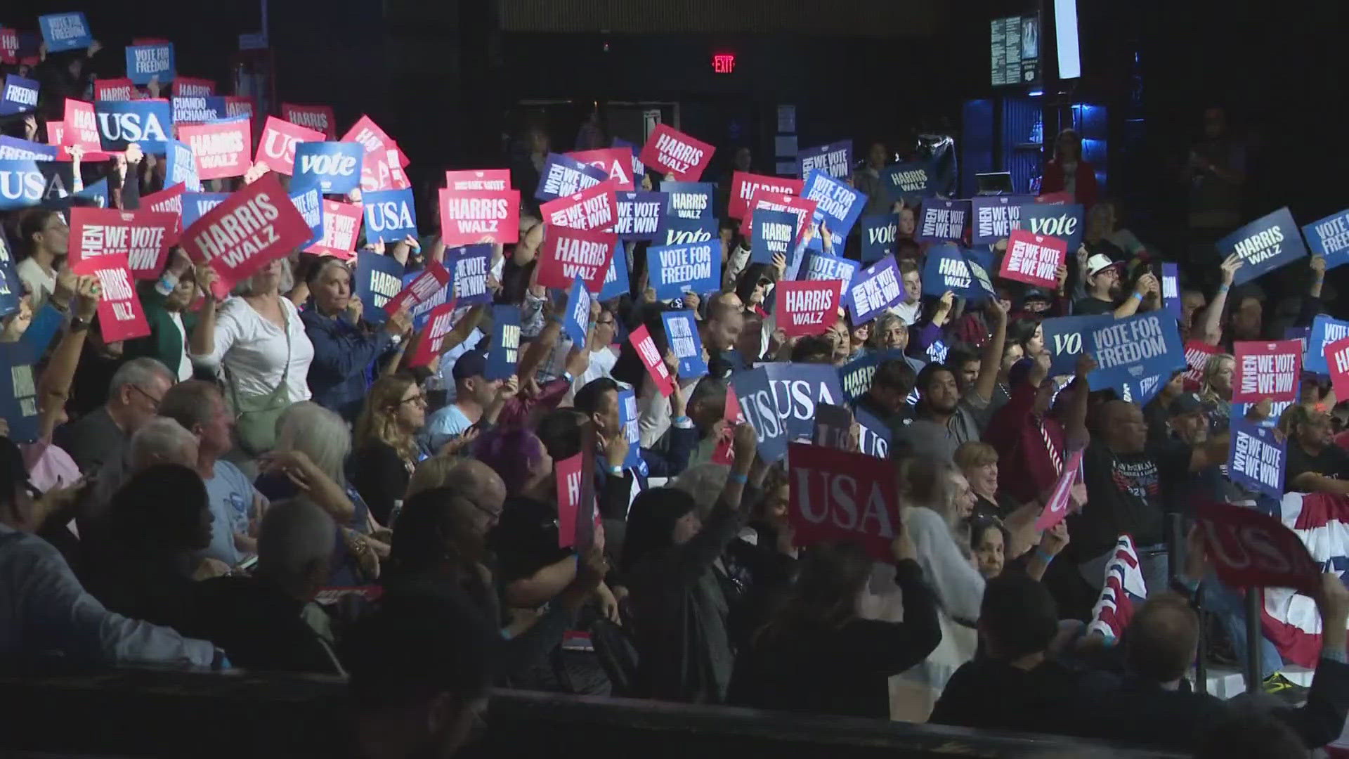 Several Democratic speakers rallied the crowd for Election Day on Tuesday.