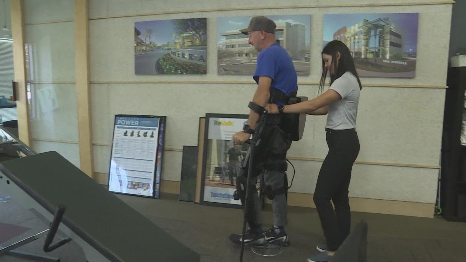 Richard Neider lost the use of his legs 10 years ago during Operation Iraqi Freedom. Now he'll be able to walk alongside his wife, thanks to new technology.