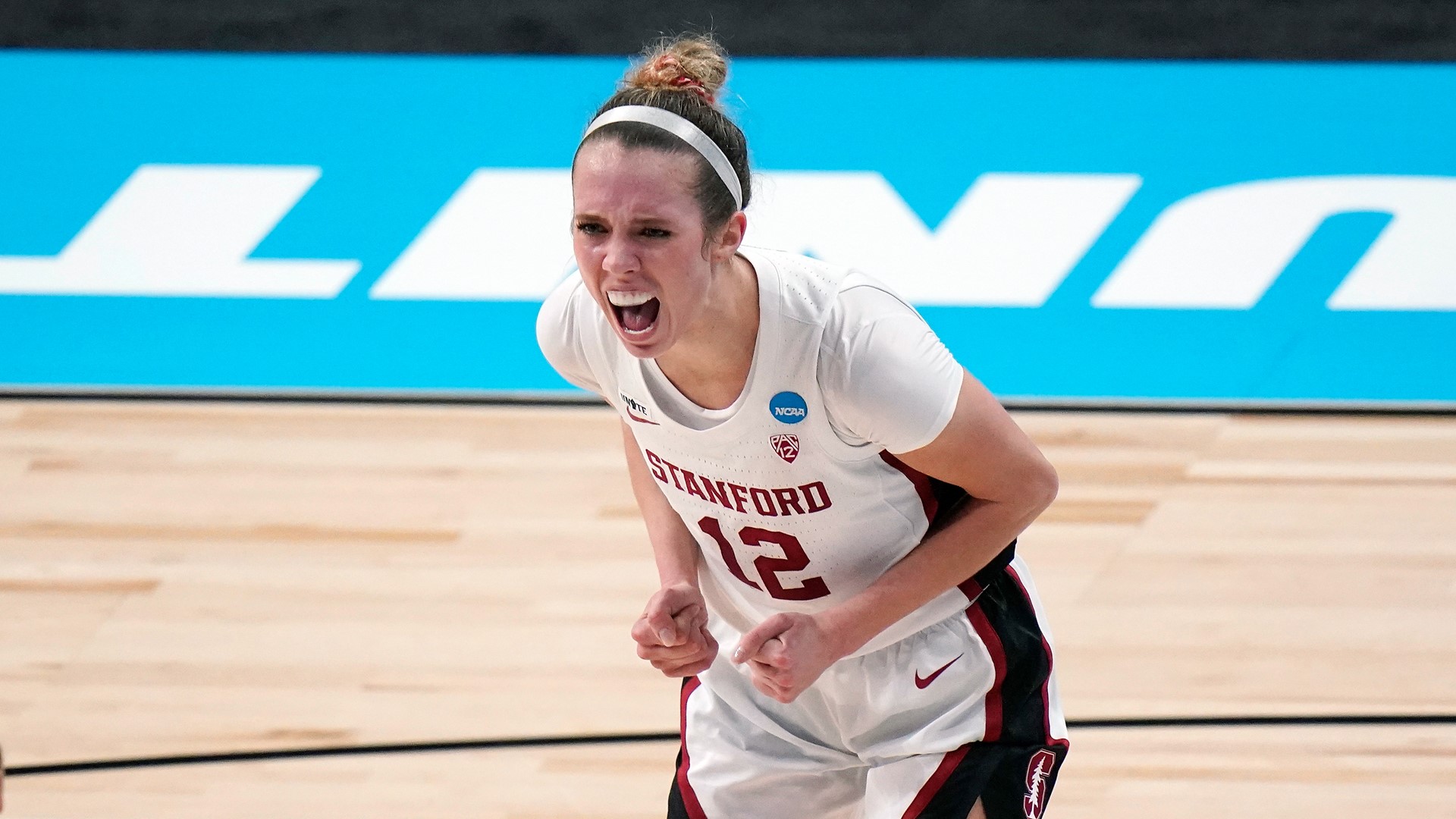 Stanford women's basketball guards Lexie and Lacie Hull are thrilled their team is moving on to the Final Four. Now they want to win the title.