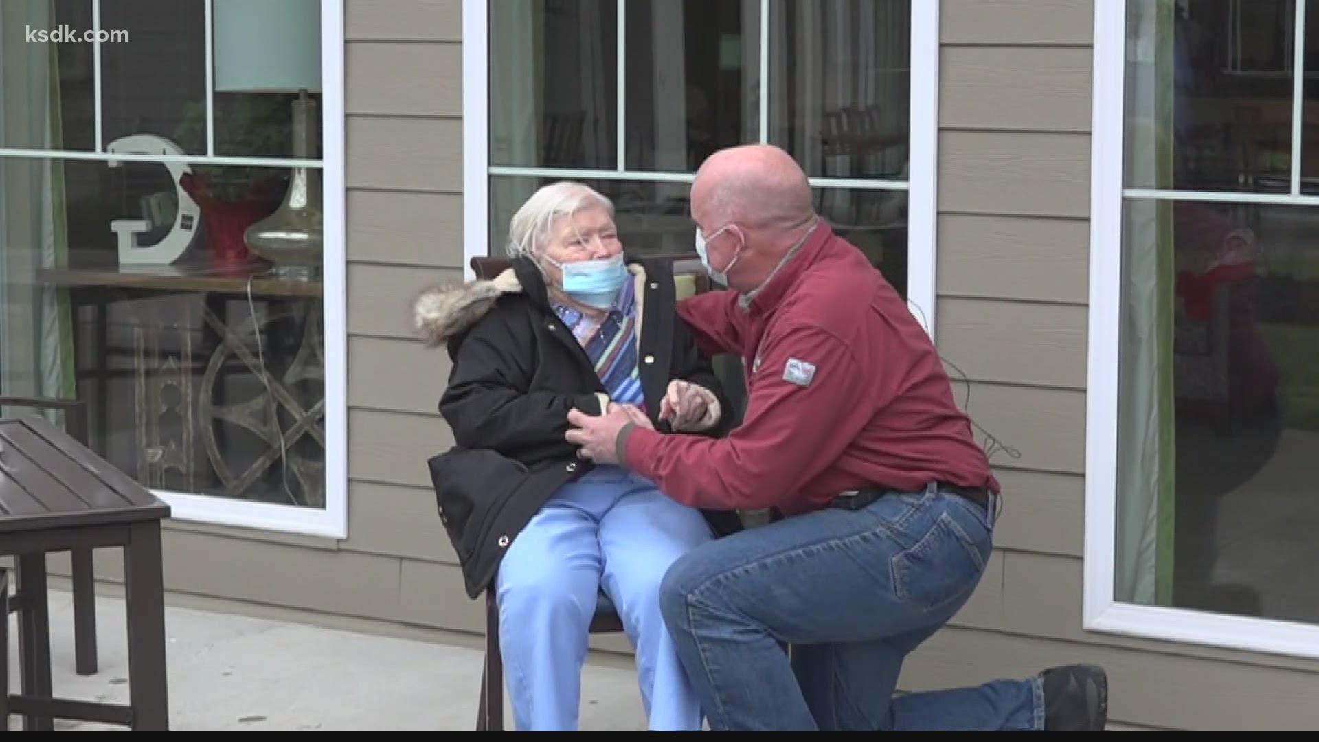 "My son came to see me, he brought kisses and hugs. I just can hardly believe it."