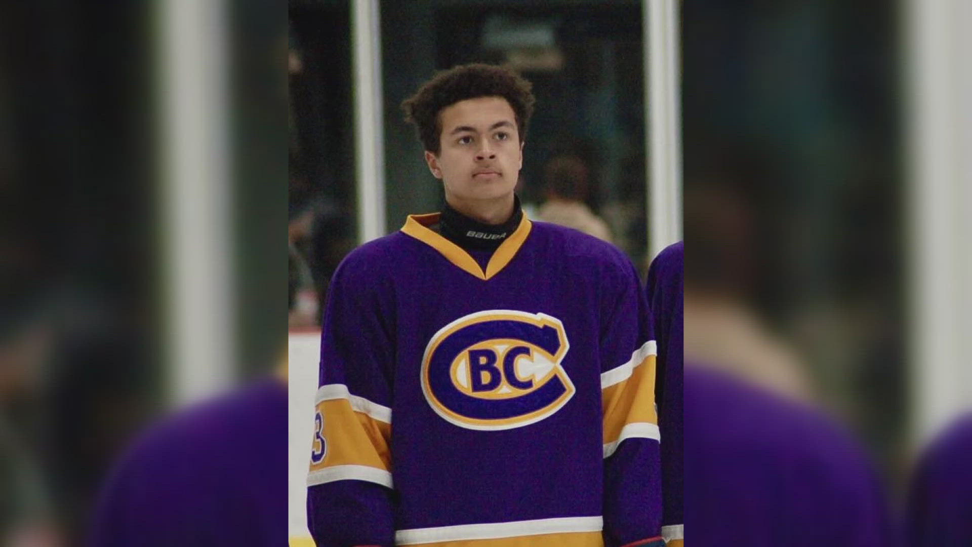 CBC High School student Colin Brown was critically hurt Saturday after a stray bullet hit the car he was in. The hockey player was returning from a game in Affton.