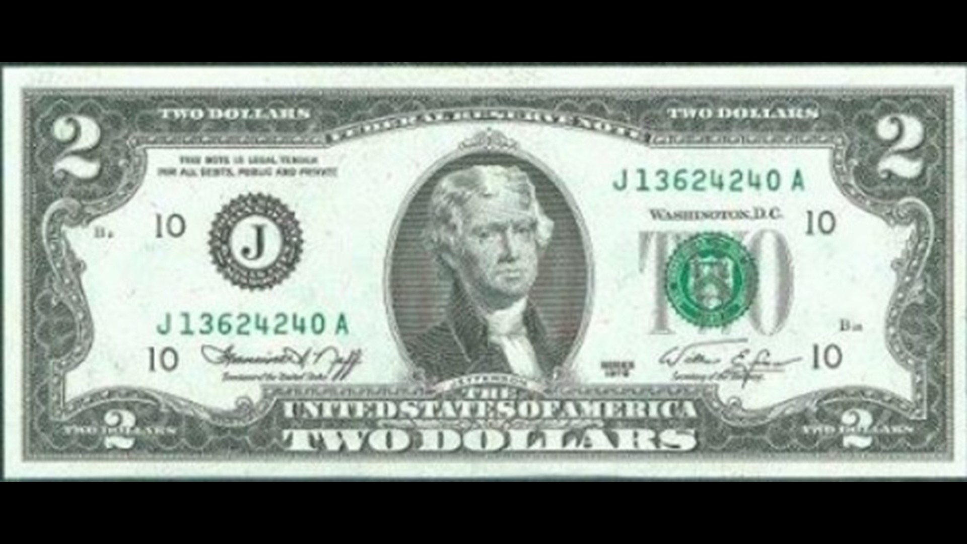 2025 2 Dollar Bill Esme Ofelia