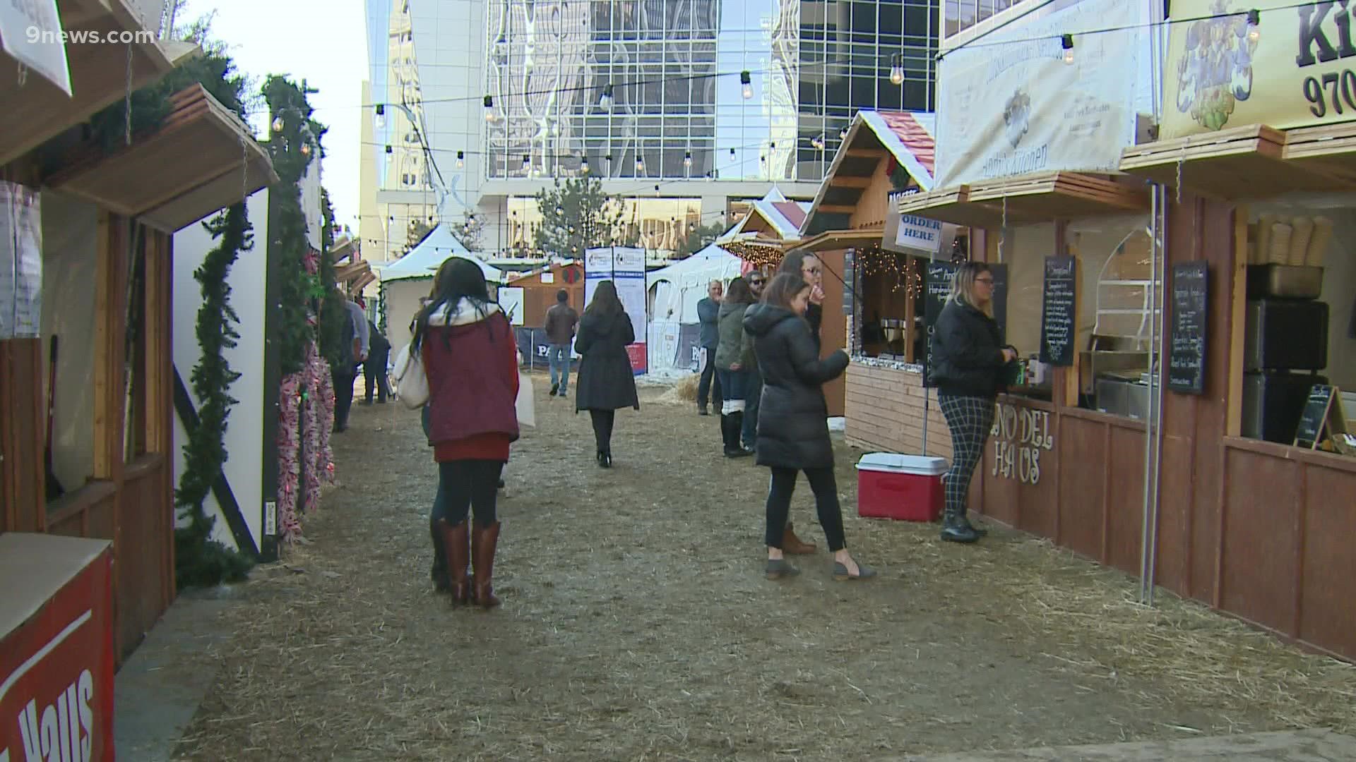 The German holiday market is open daily now through Dec. 23 at at Civic Center Park in downtown Denver.