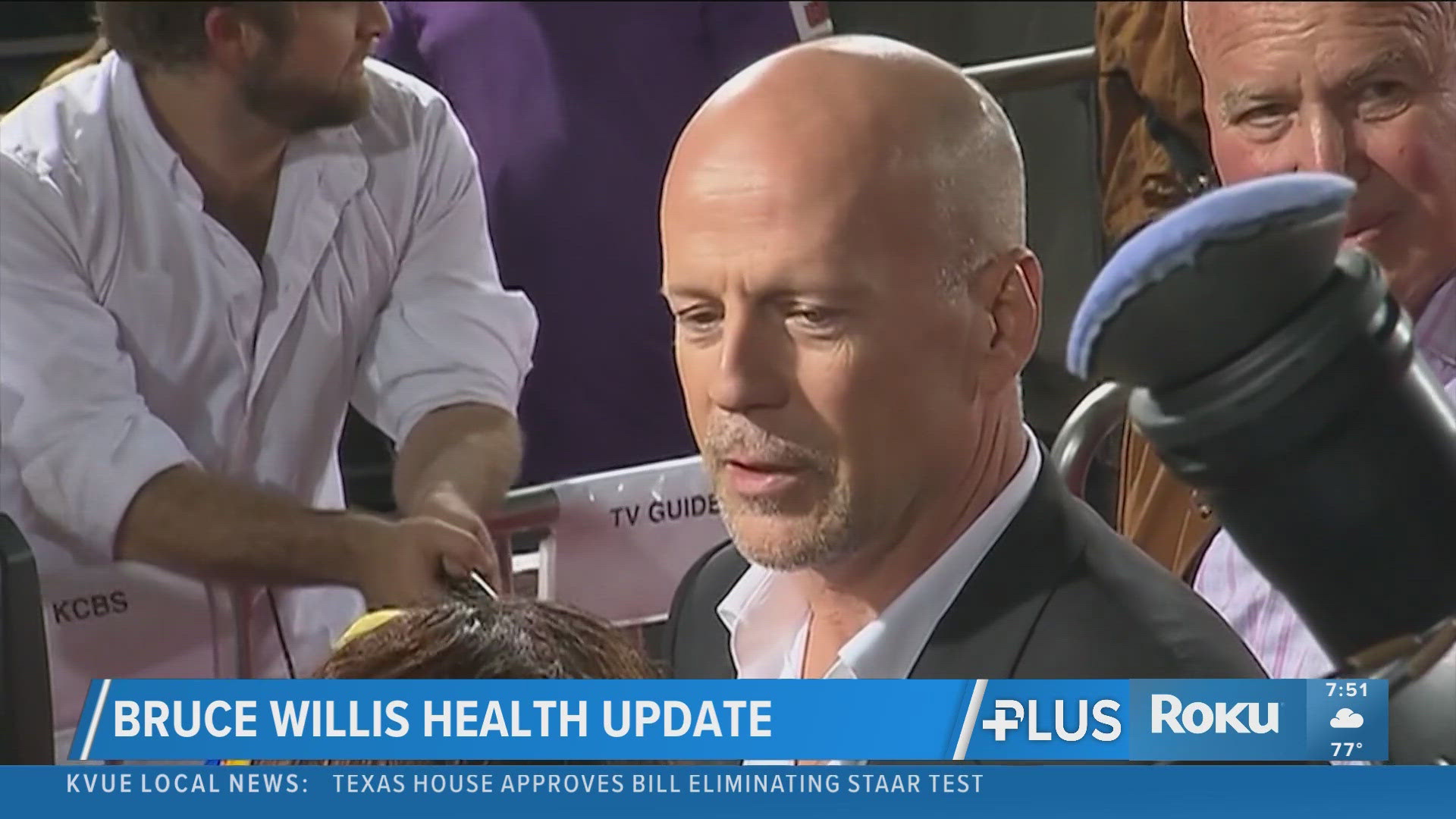 Former actor Bruce Willis' wife said he's having difficulty speaking two years since he was diagnosed with dementia. 