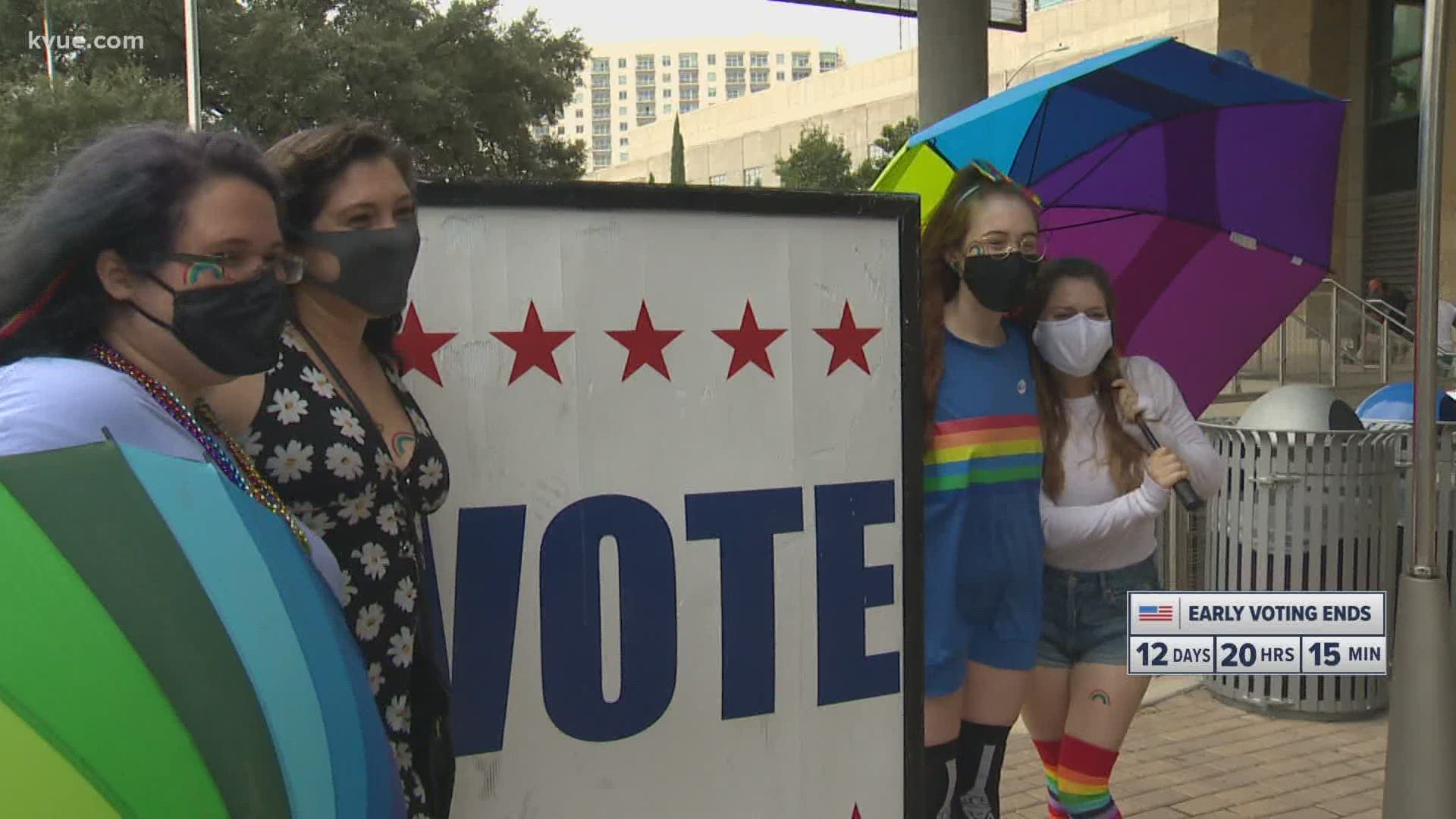The 'Pride at the Polls' event mobilized LGBTQ voters in Austin on Saturday. KVUE spoke with some of the organizers.