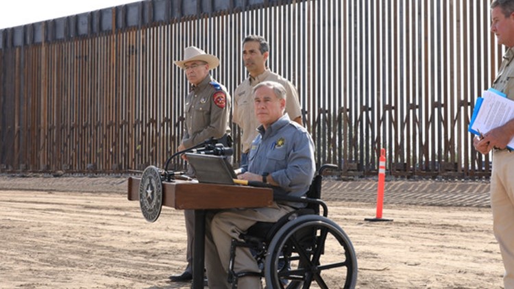 Gov. Abbott visits Rio Grande City to debut construction of Texas border wall