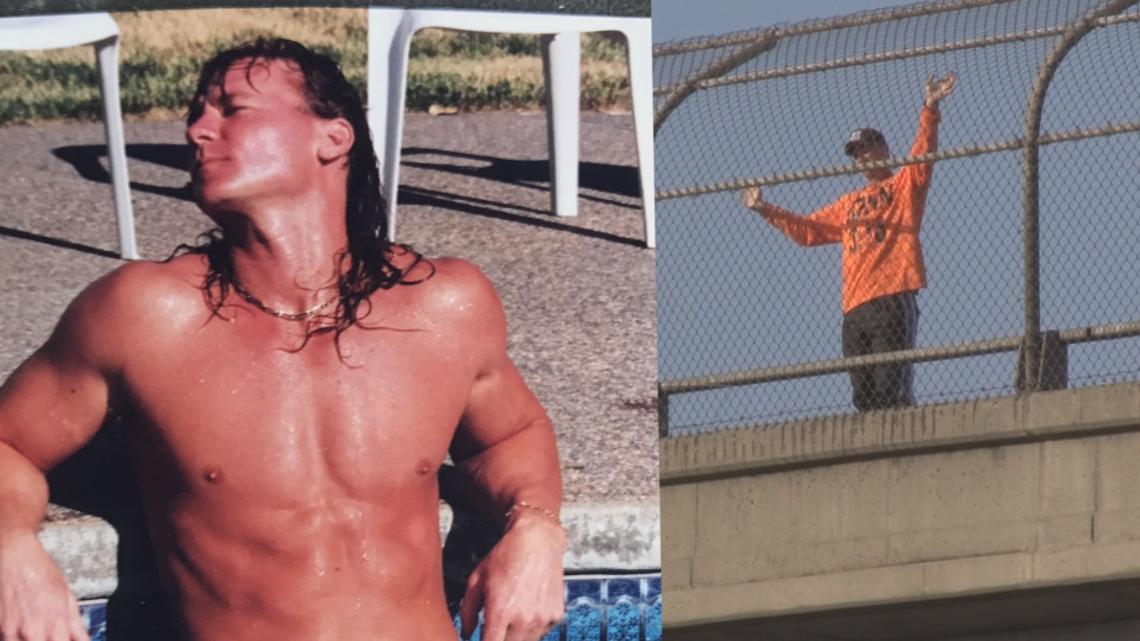 Who's the man in orange waving at cars on Sacramento overpasses? - Vimarsana News