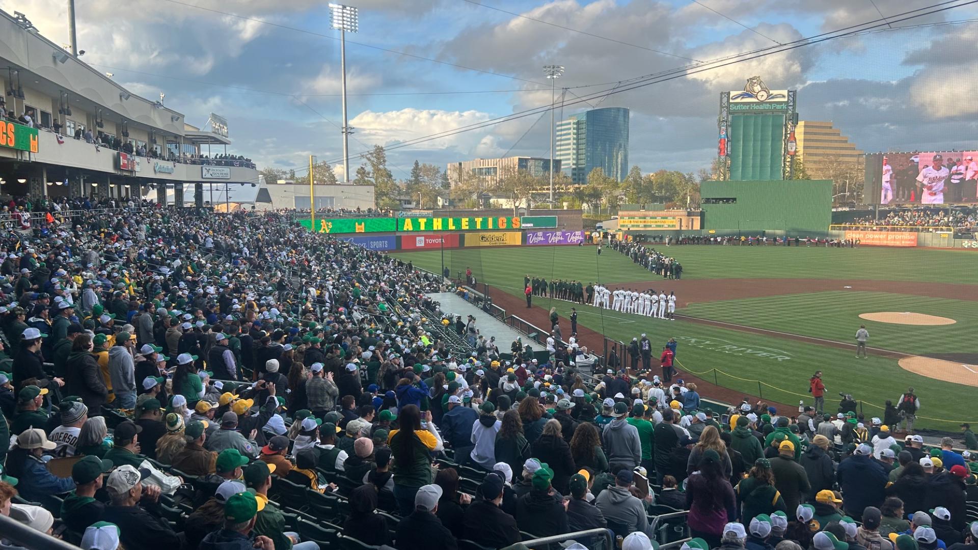 A's shortstop Jacob Wilson offered a trade for his first MLB home run ball. It tossed to fans inadvertently at Sutter Health Park.