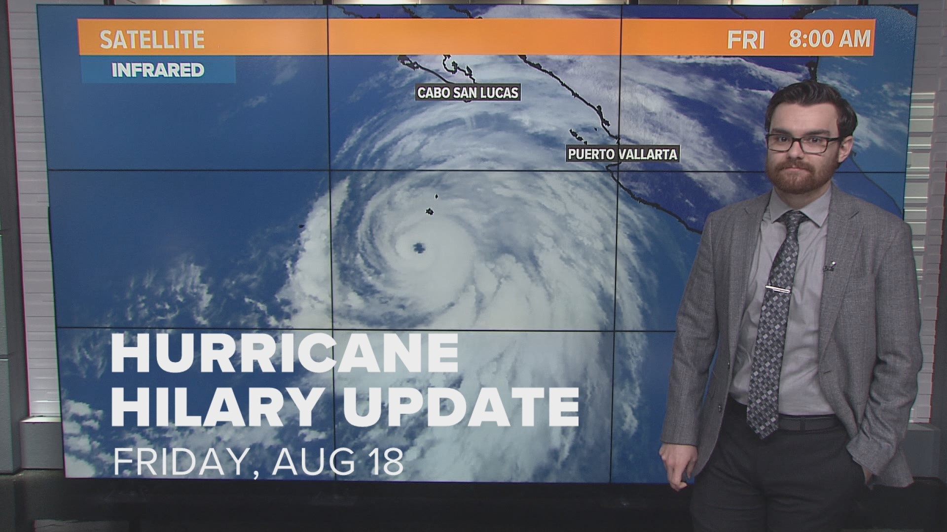 Hurricane Hilary continues to churn in very warm water, now a category 4. Still on track to impact Southern California this weekend. Brenden Mincheff has the latest.