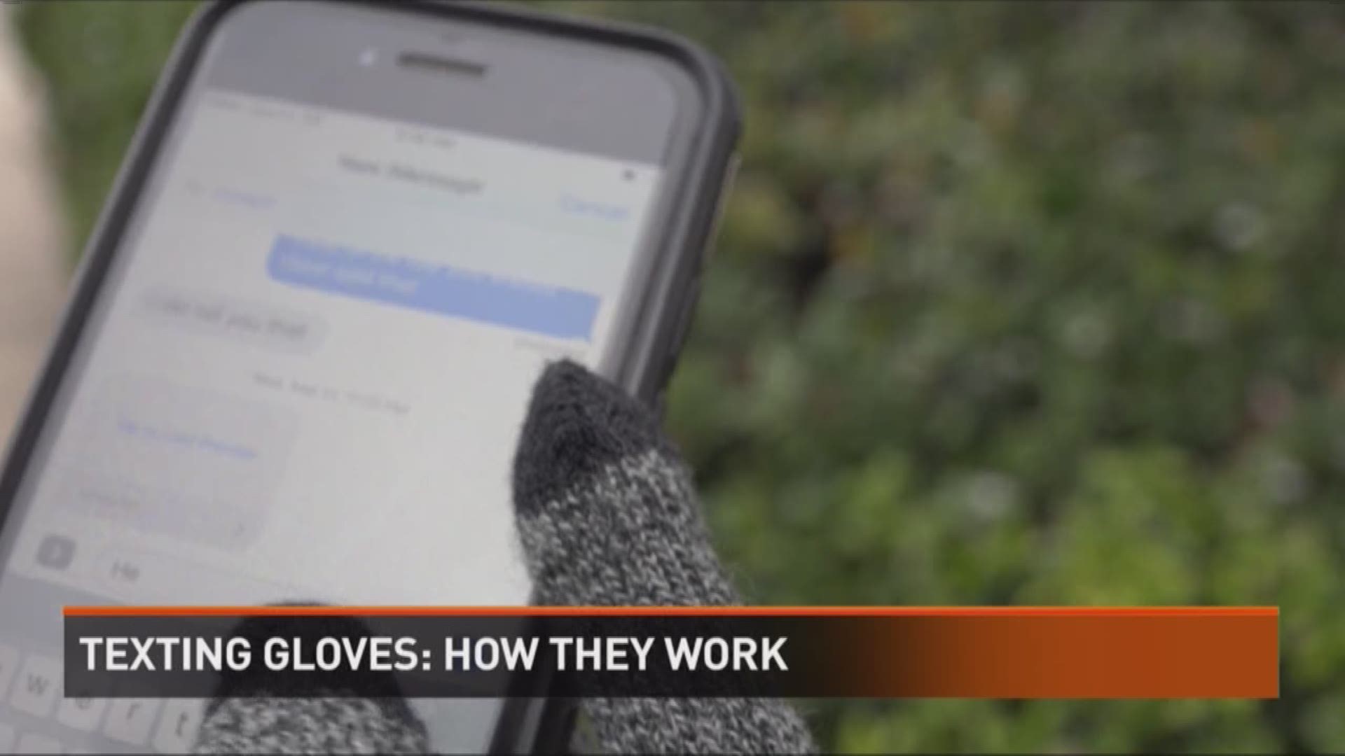 Texters use smart phone gloves.