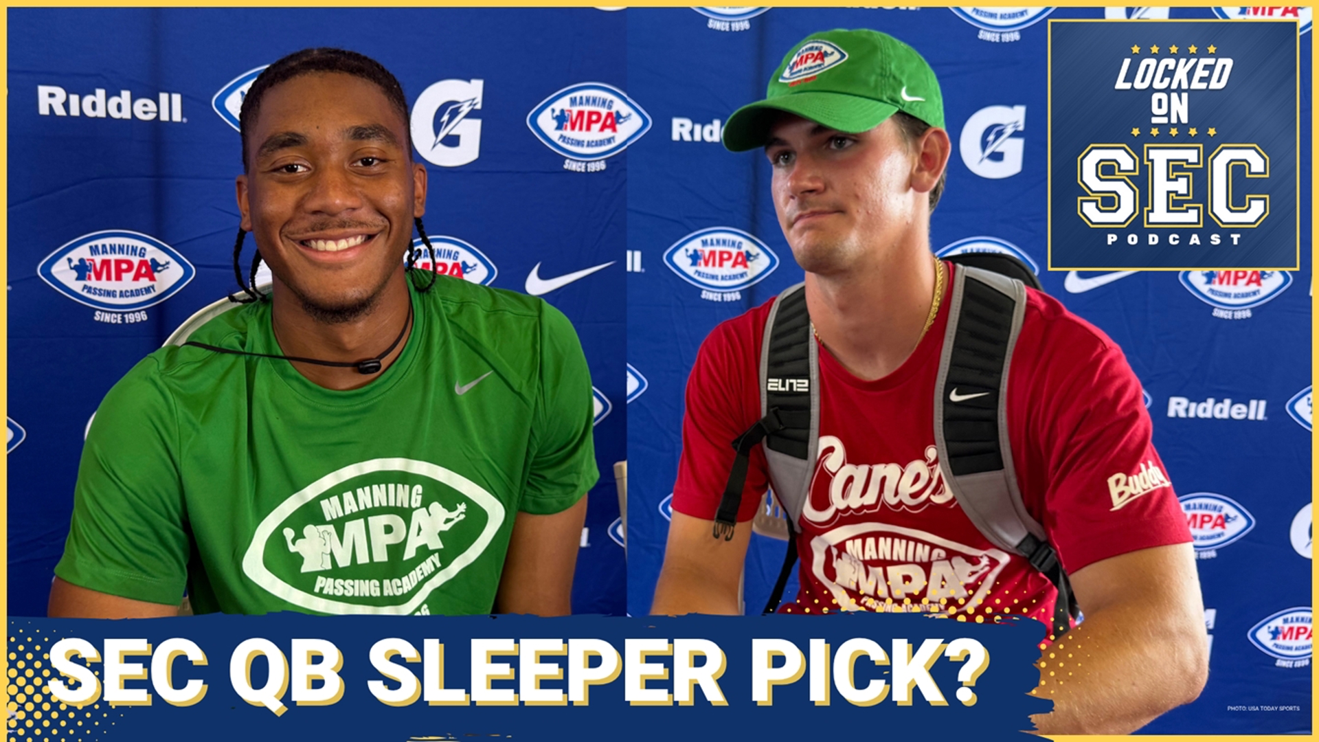 SEC quarterbacks take center stage at Manning Passing Academy. Alabama's Ty Simpson and Arkansas' Taylen Green share insights on leadership, preparation, and more.