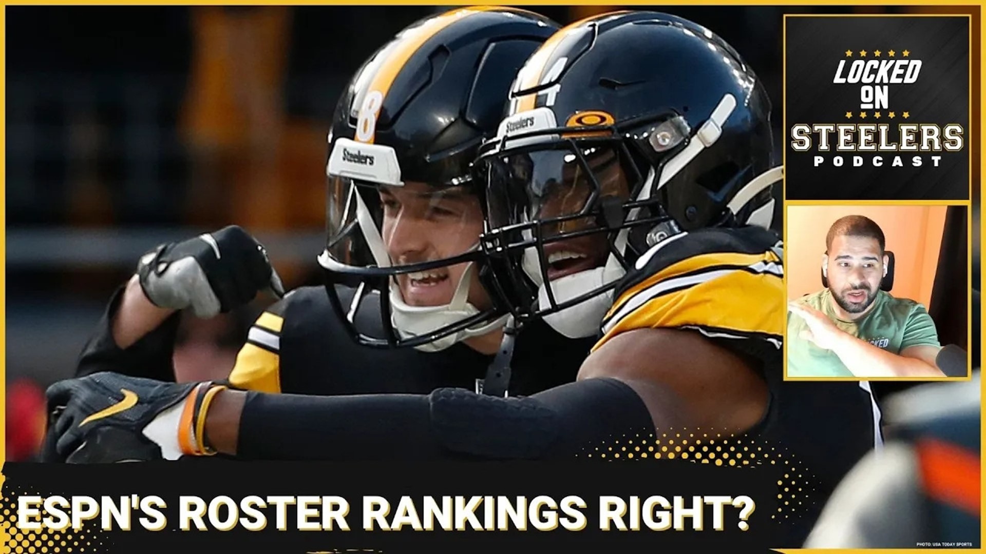 Pittsburgh Steelers Roster Ranked 14th by ESPN, Kenny Pickett's Upside  w/Young Offense Key to Rise