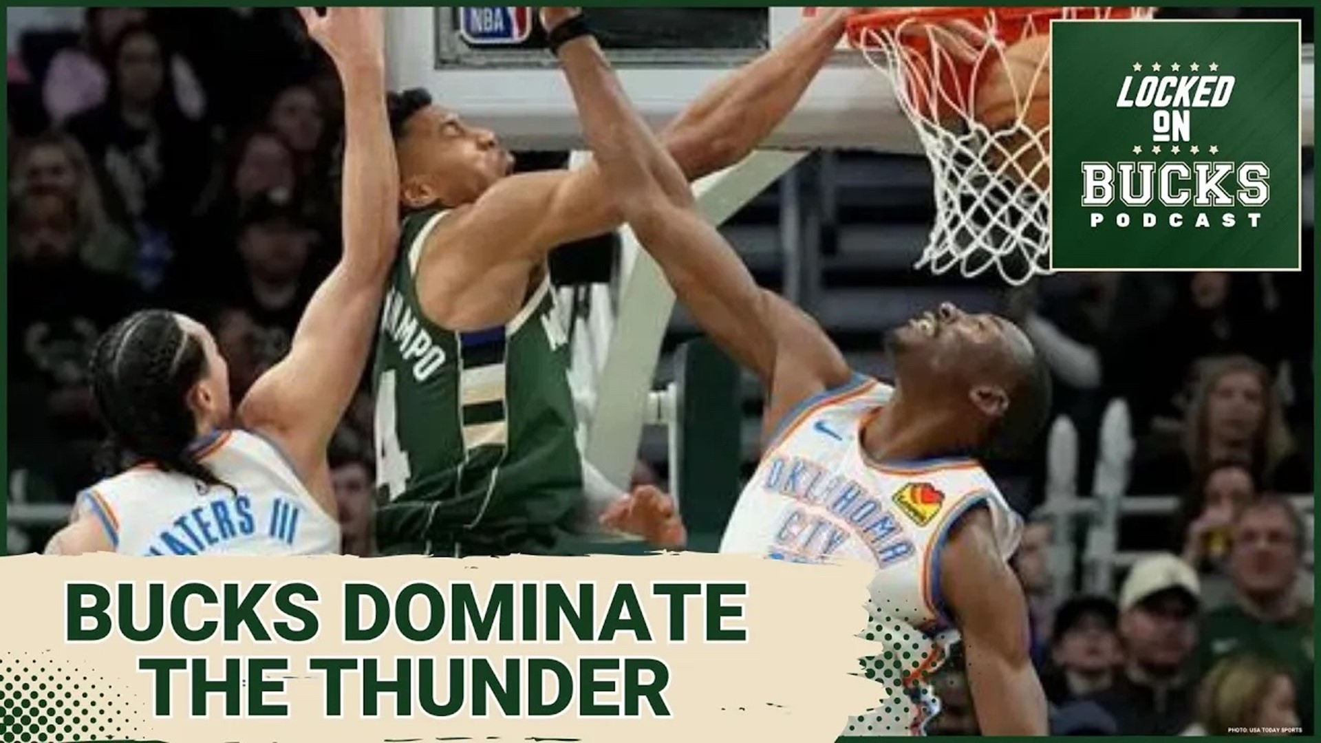 The Milwaukee Bucks put together an impressive 25 point victory over the Oklahoma City Thunder with a 118-93 win on Sunday night in Milwaukee.