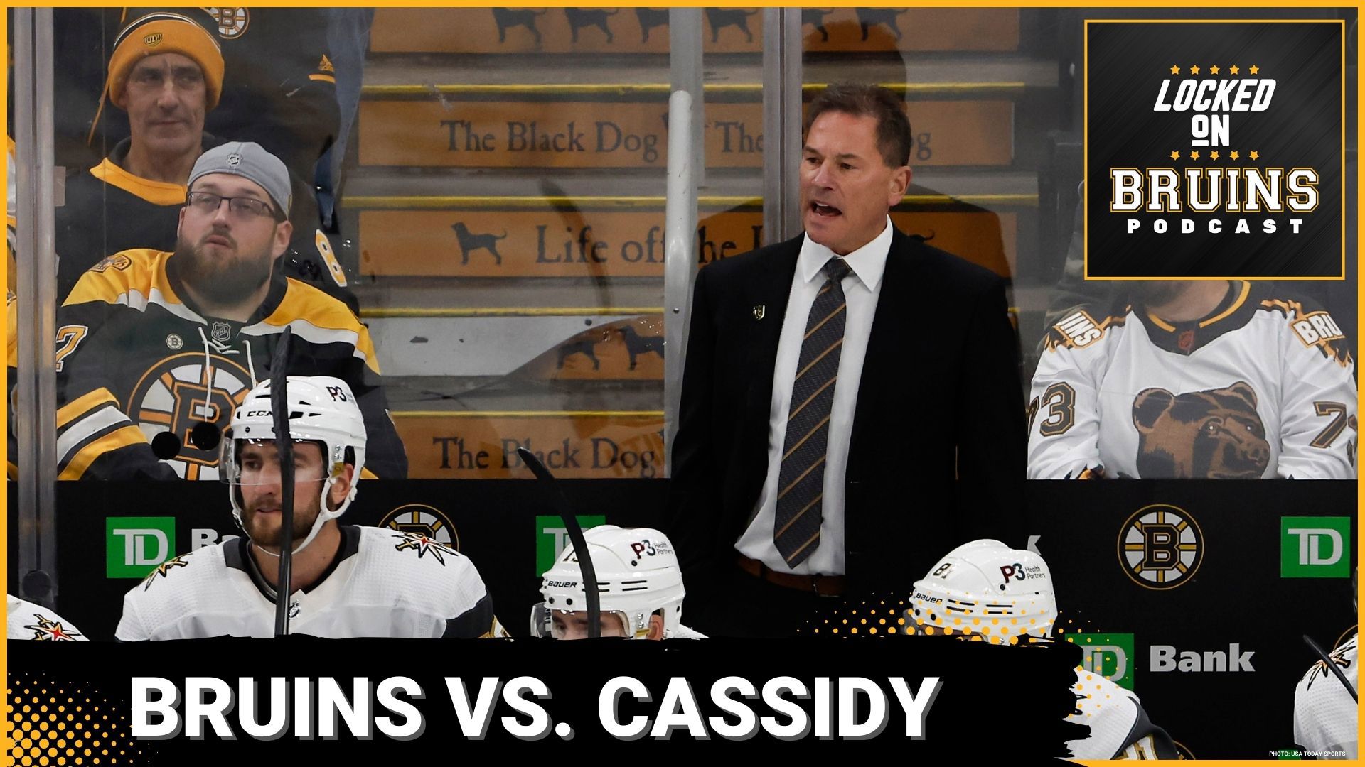 Discussing the Bruins' upcoming game against the Golden Knights and reflecting on the decision to fire Bruce Cassidy, who went on to win a Stanley Cup with Vegas.