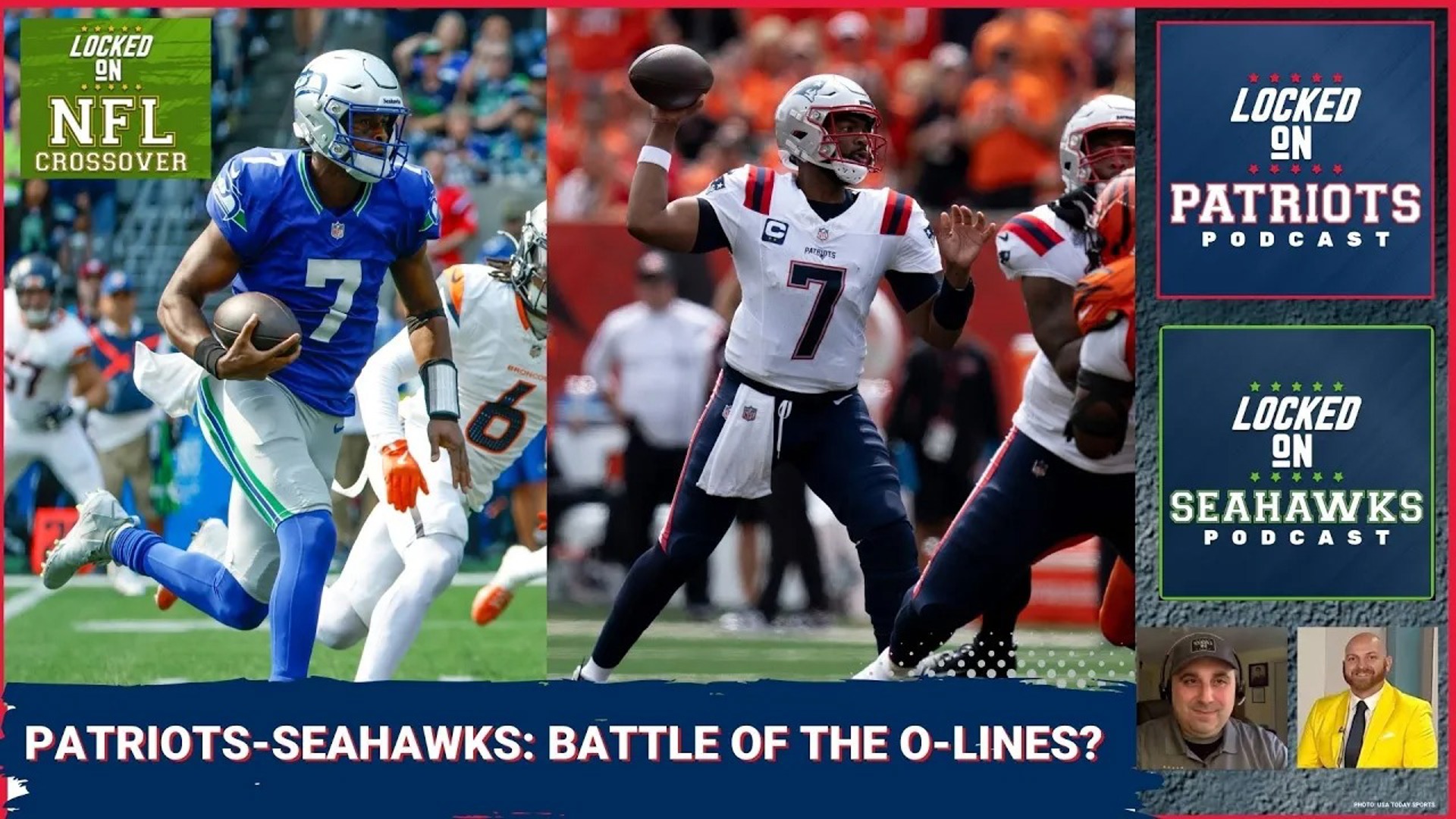 Can the New England Patriots offense led by quarterback Jacoby Brissett use the passing game to stretch the field against an aggressive Seattle Seahawks defense?