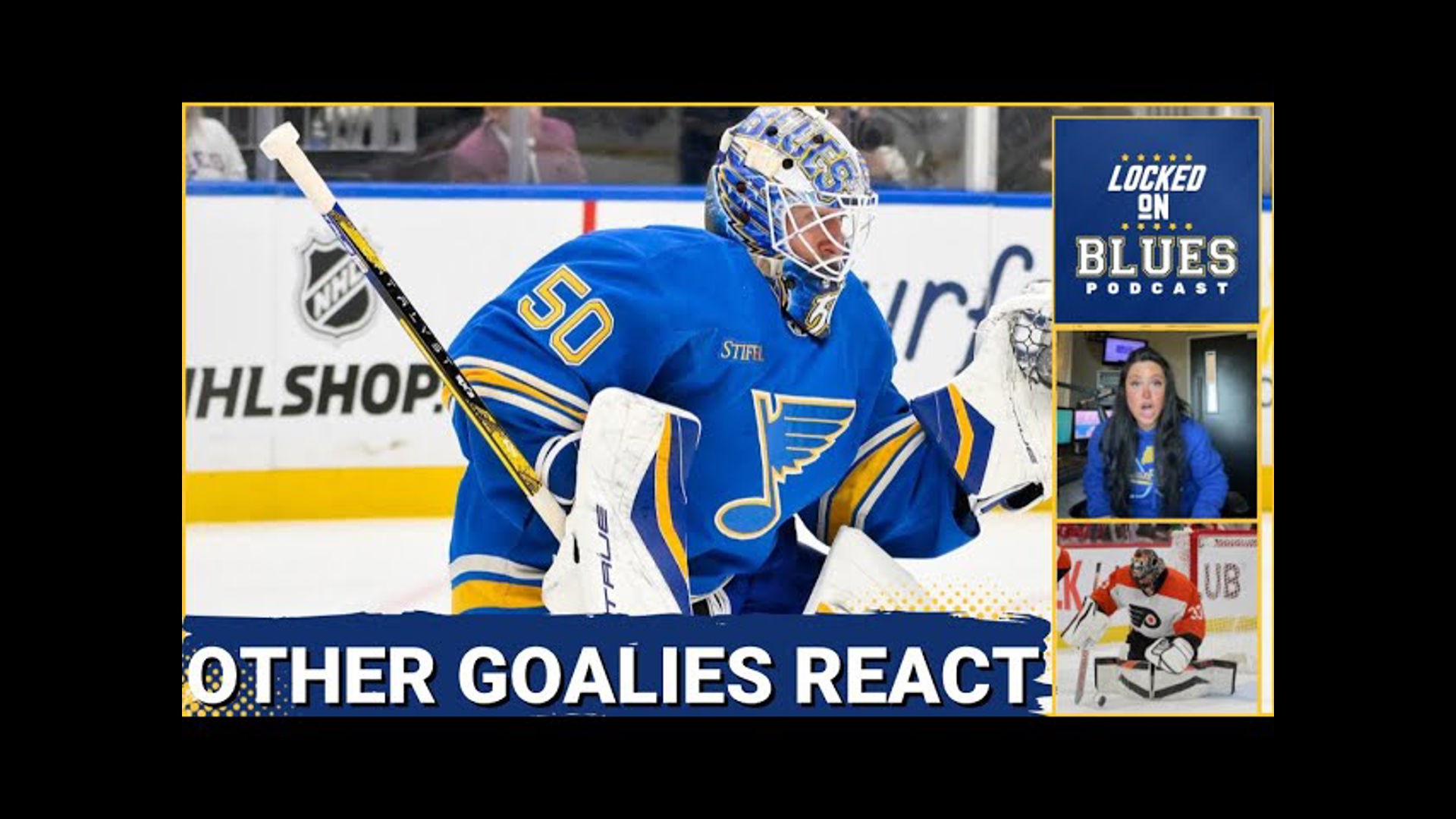 Philadelphia Flyers Goalie Sam Ersson had a lot to say about STL Blues' Goalie Jordan Binnington
