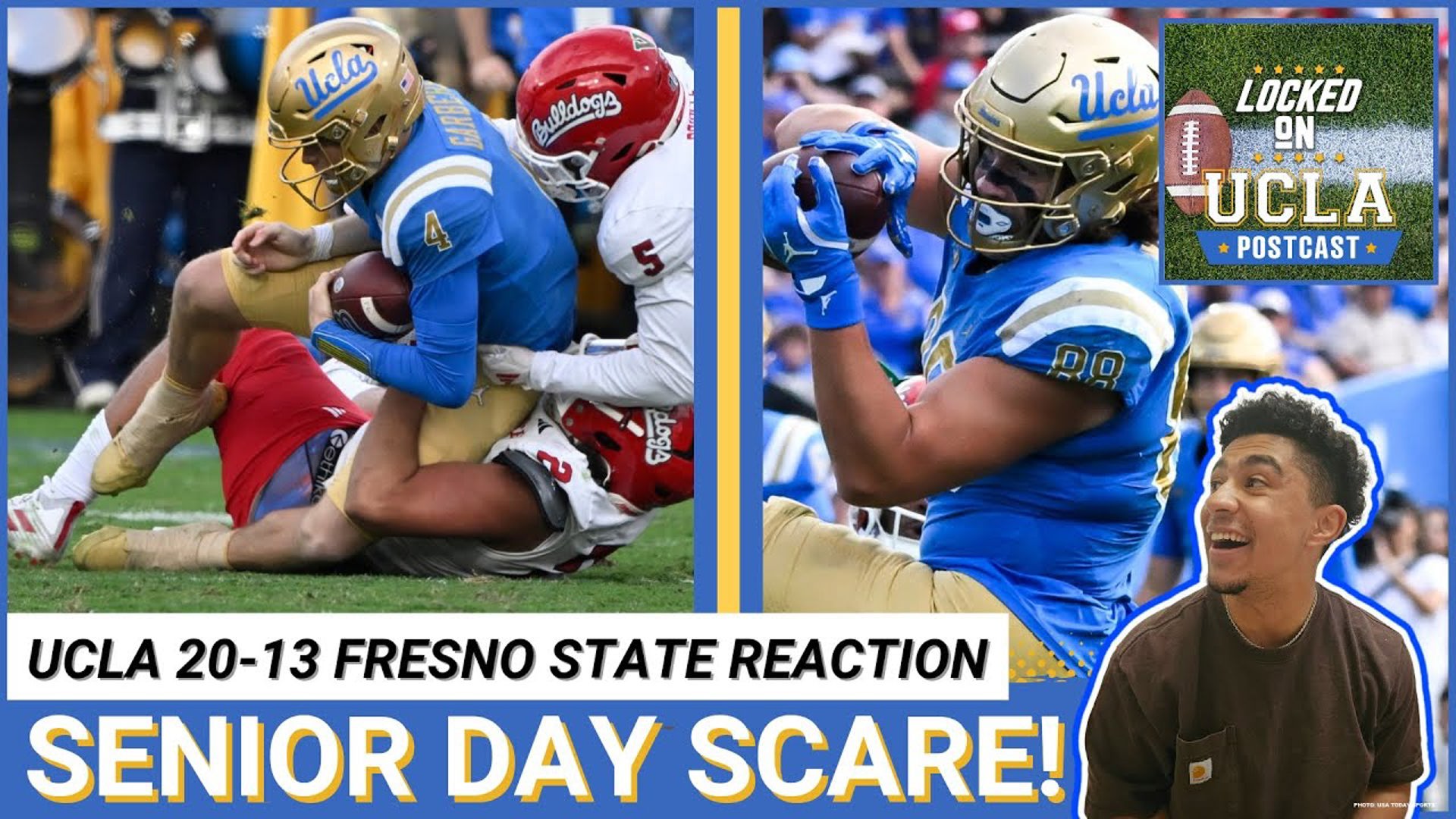 LOCKED ON UCLA POSTCAST: Bruins score late to survive Senior Day vs Fresno State and win 20-13