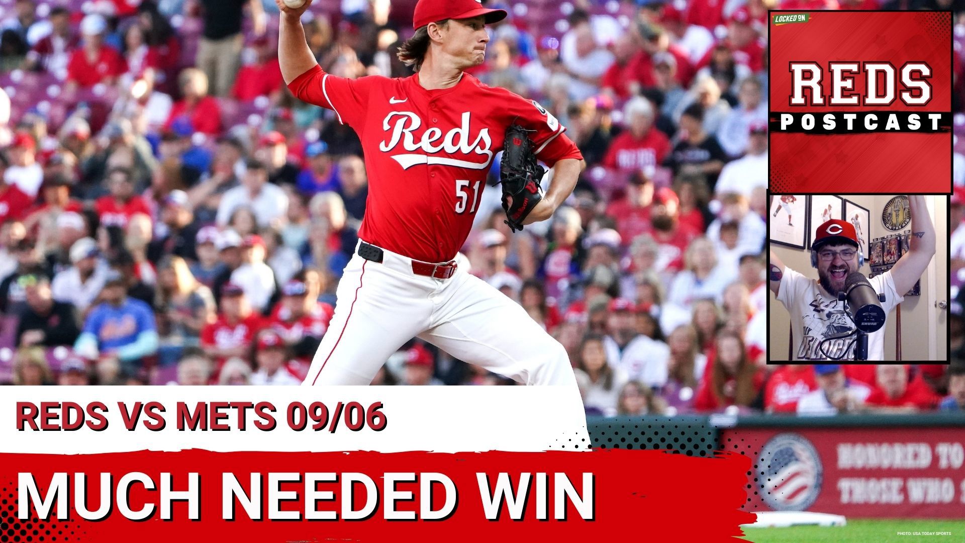 The Cincinnati Reds defeated the New York Mets 6-3 on Saturday night at Great American Ball Park.