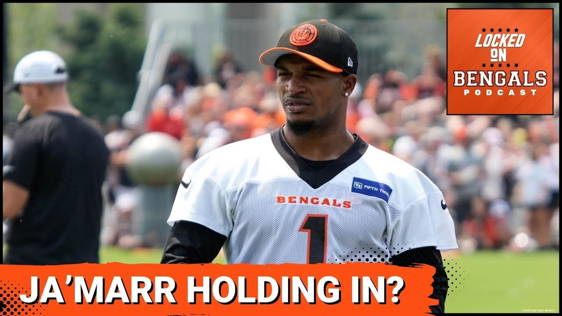 Is Cincinnati Bengals wide receiver Ja'Marr Chase holding in at training camp?