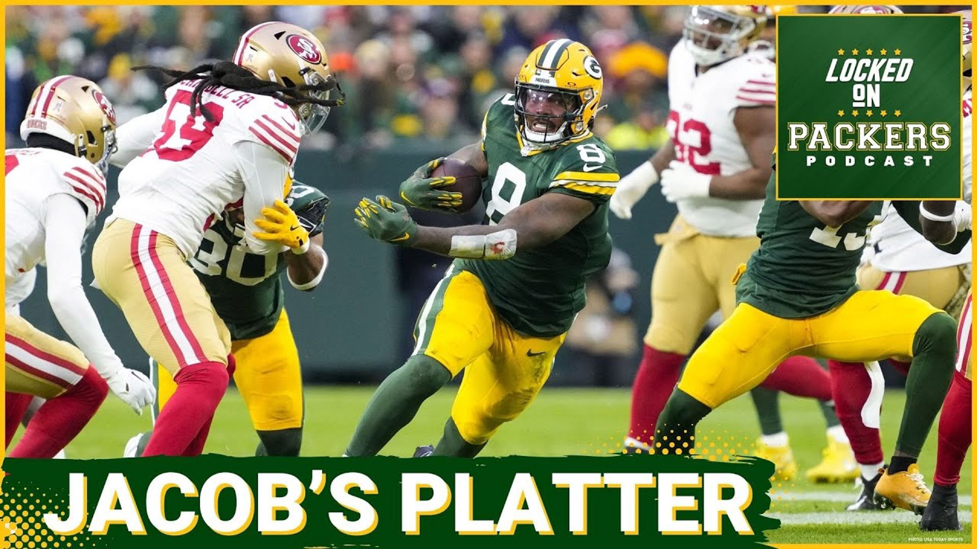 Josh Jacobs scored three touchdowns and the Green Bay Packers exorcised some demons, even against a heavily-injured San Francisco 49ers team.