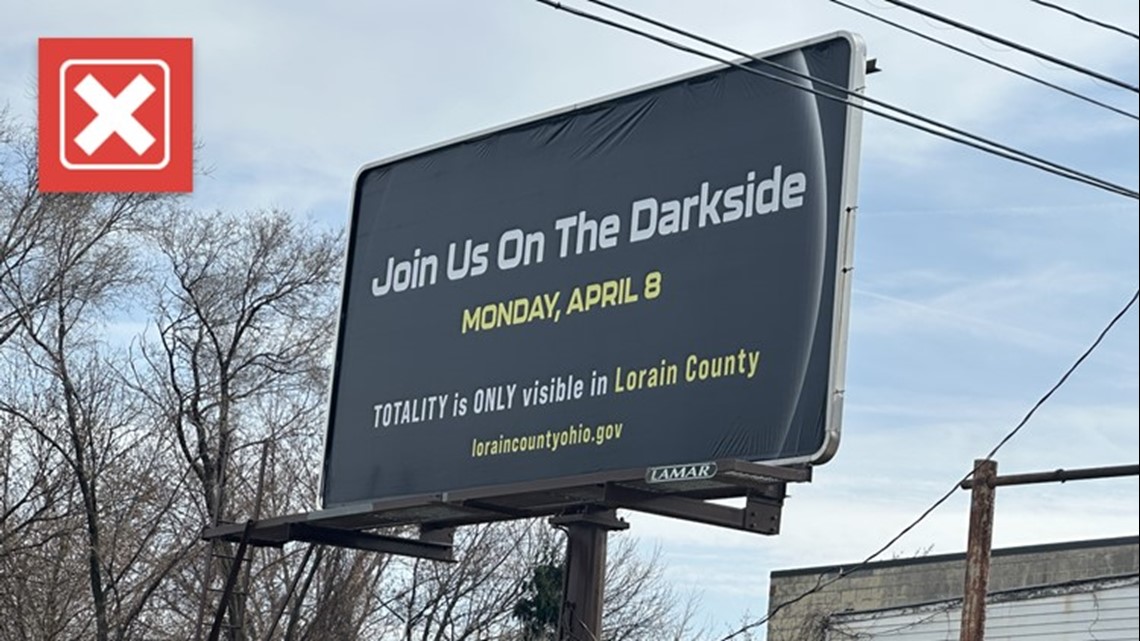 Eclipse totality isn't only in Lorain County as billboard claims - Vimarsana News