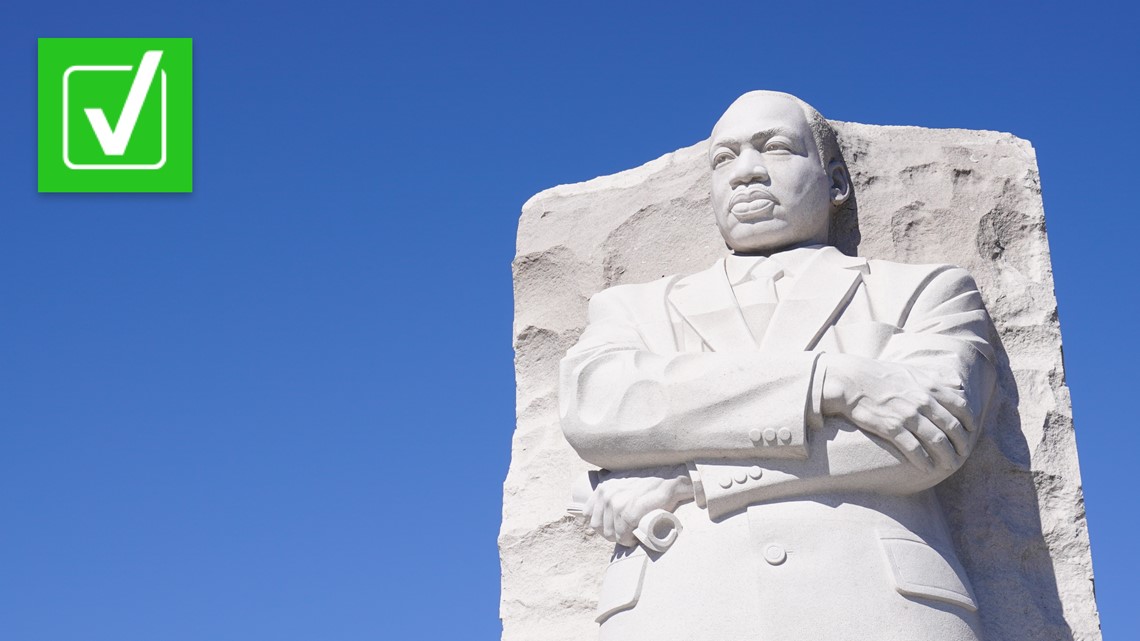 MLK Memorial DC awalnya salah mengutip King