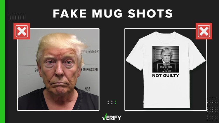 Donald Trump mug shot photos are fake