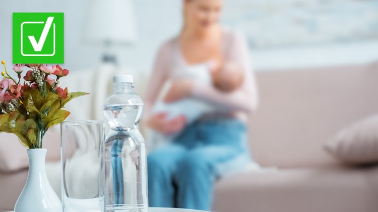 It’s not safe for babies to drink water before they’re 6 months old