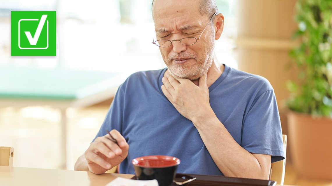 Food can go down the wrong pipe