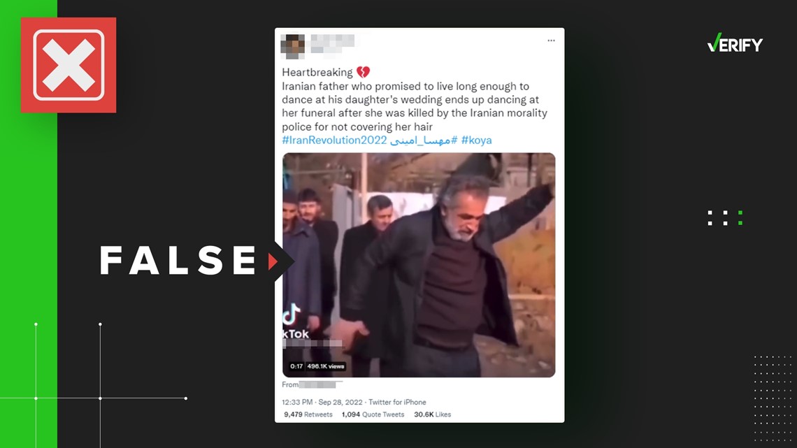 Ayah tidak menari di pemakaman putri Iran dalam video viral