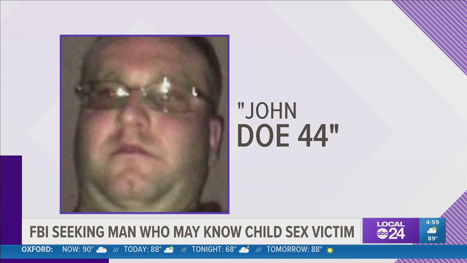 Investigators said he may have “critical information pertaining to the identity of a child victim in an ongoing sexual exploitation investigation.”