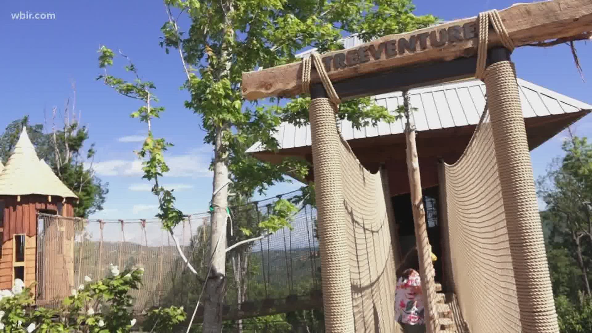 Anakeesta's new treehouse adventure opened today in Gatlinburg.